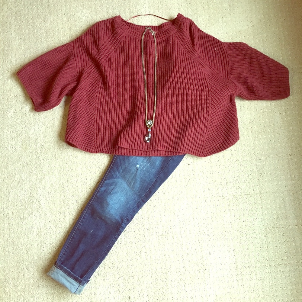 Free People Crop Sweater